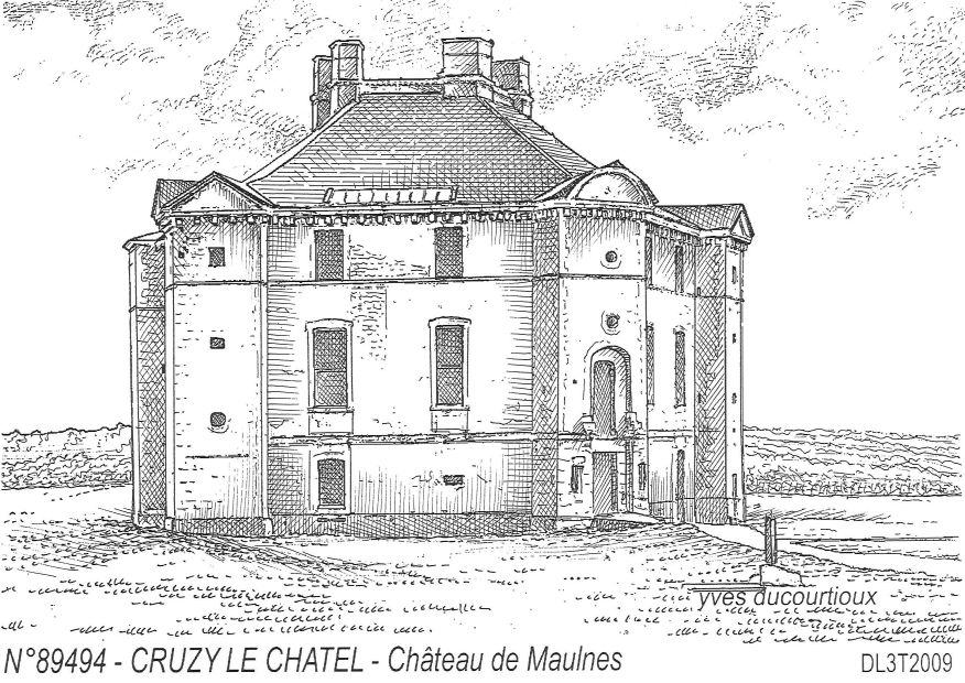 N 89494 - CRUZY LE CHATEL - château de maulnes